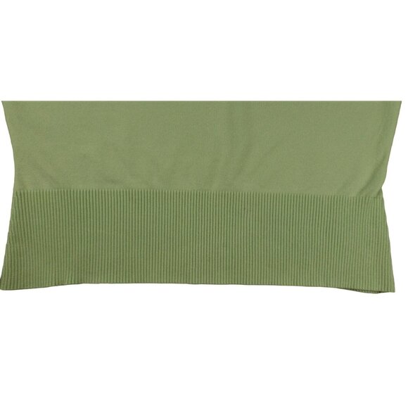 Womens Green Sleeveless Sweater Knit Top With Ribbon Neckline size XL JH1114 - Picture 5 of 5